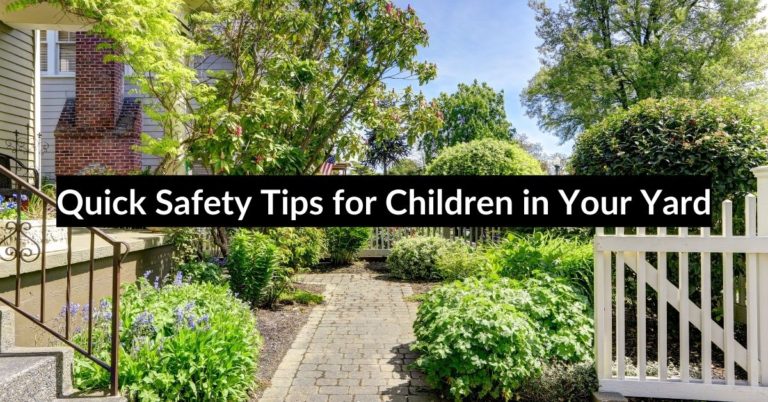 Quick Safety Tips for Children in Your Yard